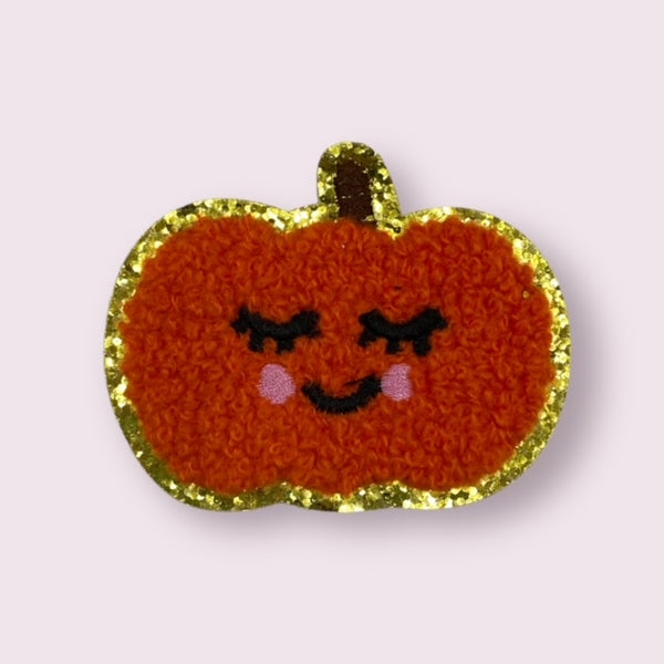 ORANGE PUMPKIN HAT PATCH