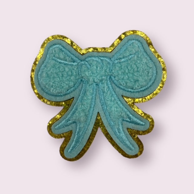 BLUE BOW HAT PATCH