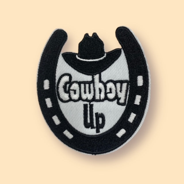 COWBOY UP HAT PATCH