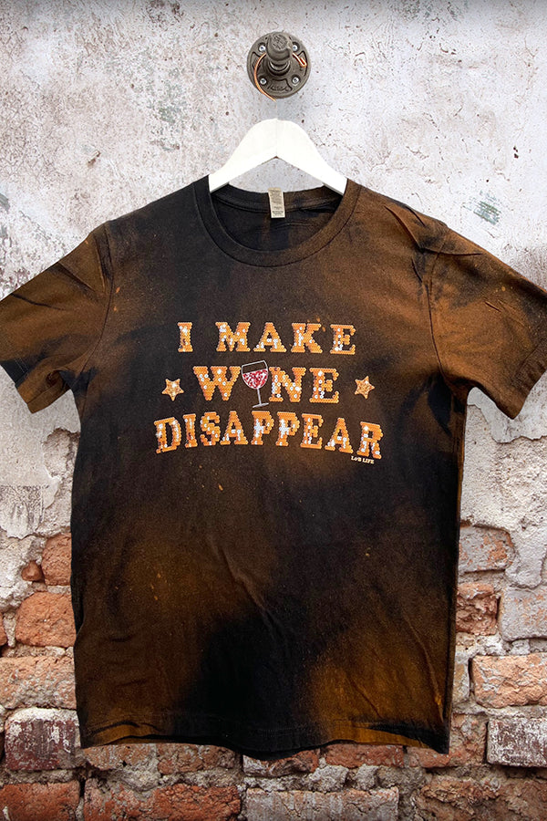 BC BL DTF I MAKE WINE DISAPPEAR - BLACK BLEACHED