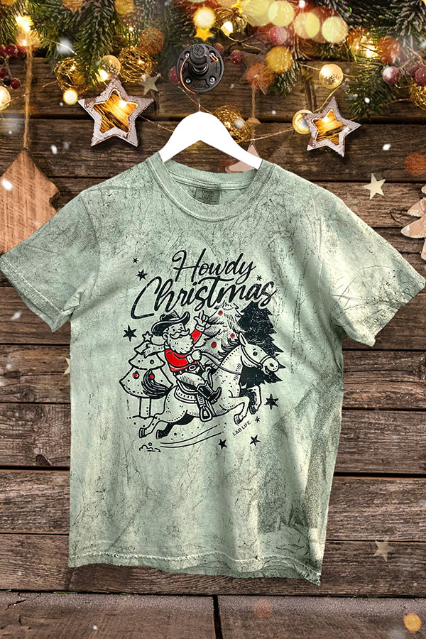 CC BL DTF HOWDY CHRISTMAS - BLAST GREEN