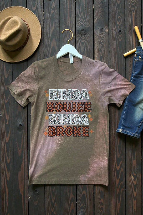 BC BL DTF KINDA BROKE - BLEACHED BLACK