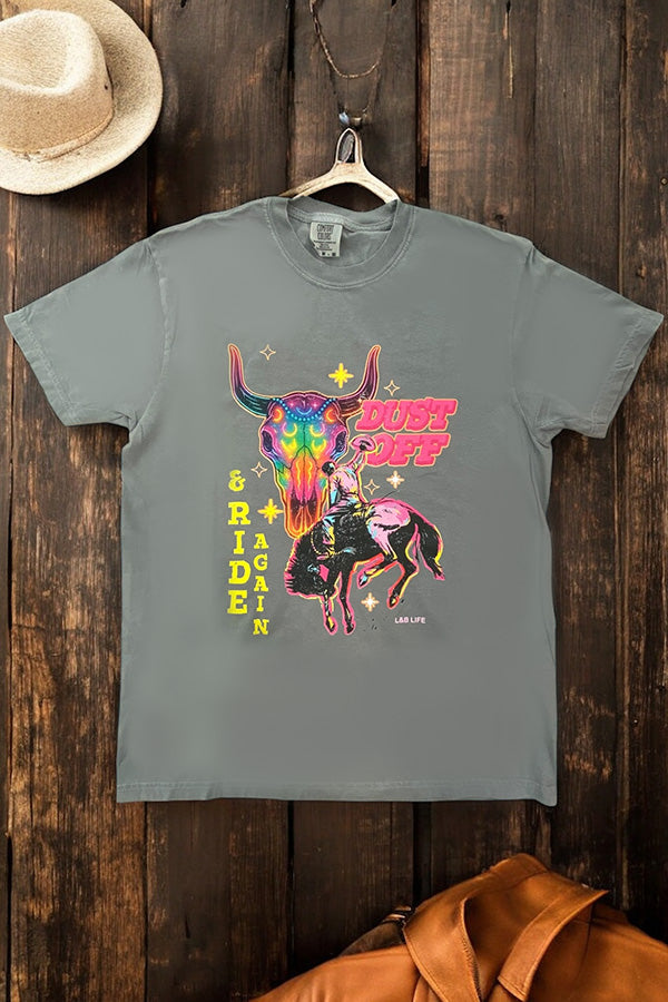 CC DTF COLORFUL STEER - GREY