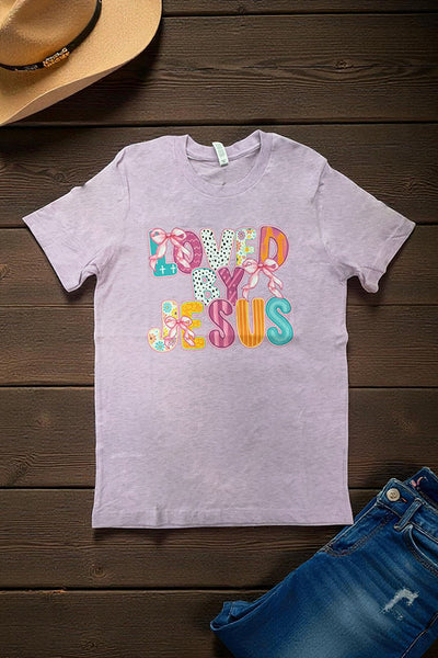 BC DTF LOVED BY JESUS - LAVENDER