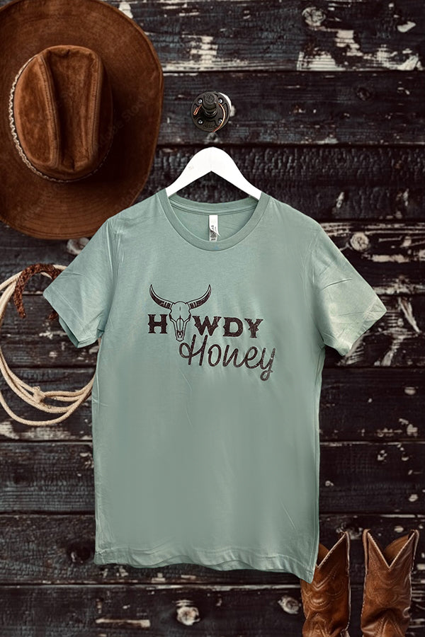 BC DTF BC DTF HOWDY HONEY - DUSTY BLUE