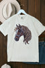 CC DTF RHINESTONE HORSE - IVORY