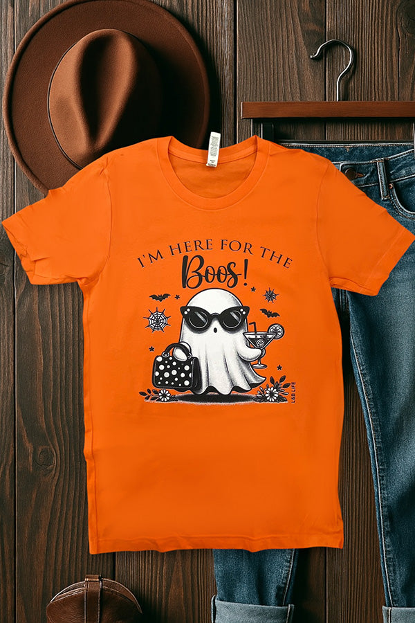 BC DTF I'M HERE FOR THE BOOS - ORANGE