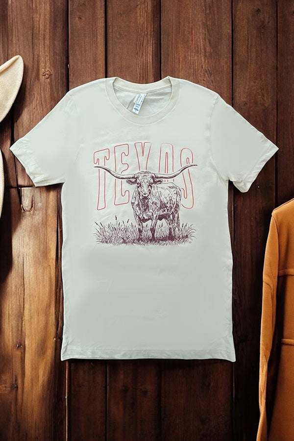 BC DTF TX BULL - CREAM