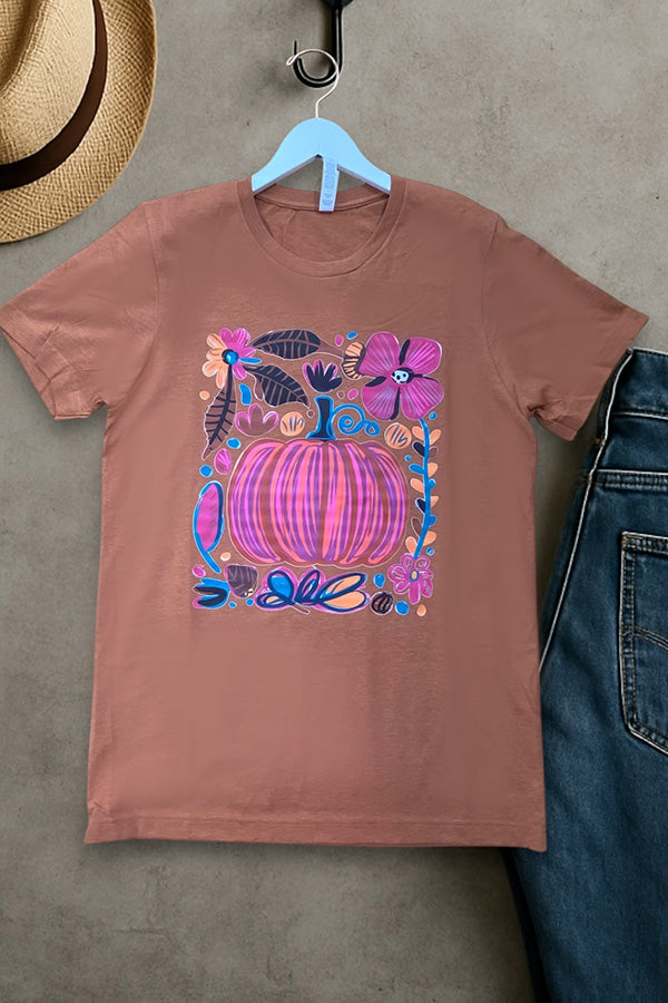 BC DTF COLORFUL PUMPKIN - HEATHER AUTUMN