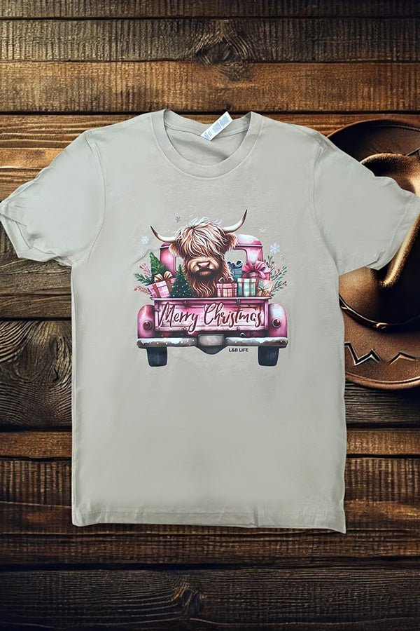 BC DTF CHRISTMAS COW - STONE