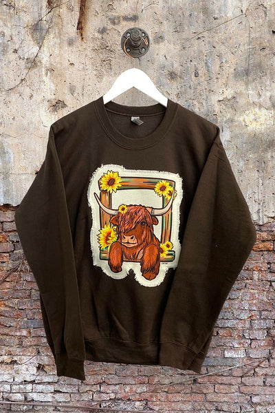 GILDAN SS COW PATCH - BROWN