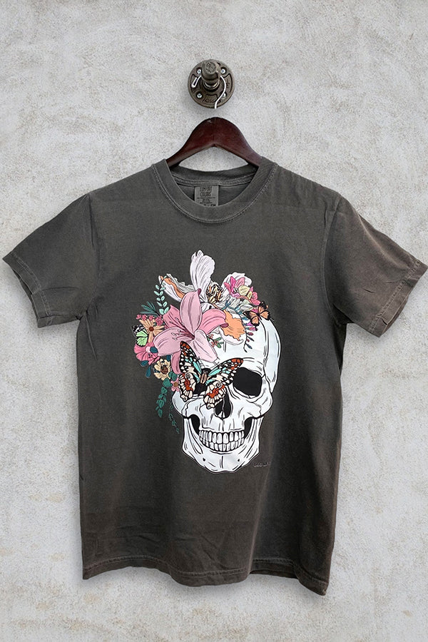 CC DTF LILLY SKULL - PEPPER