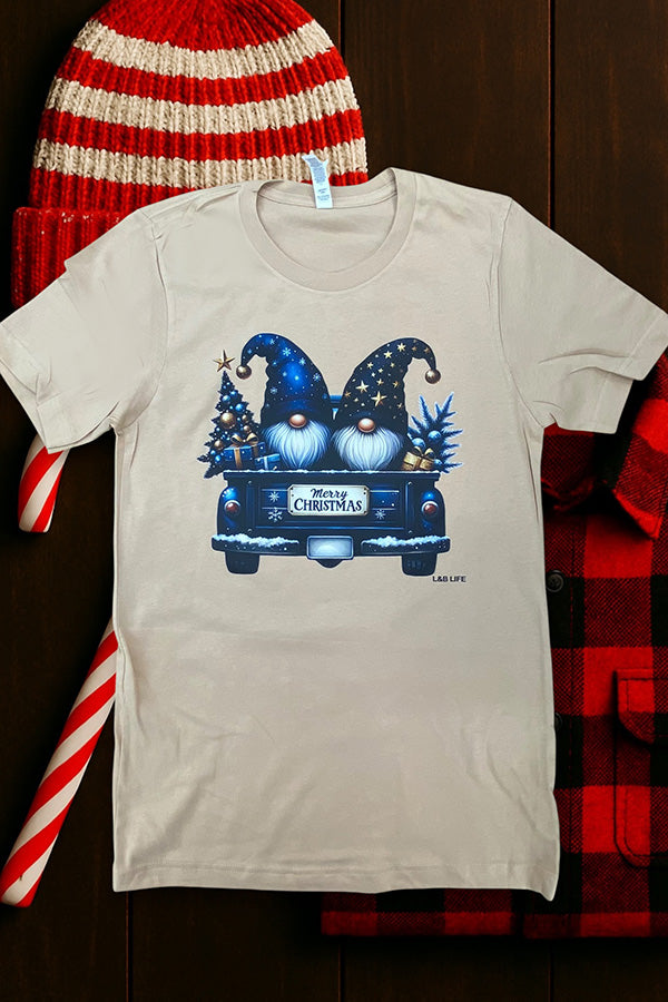 BC DTF MERRY CHRISTMAS GNOMES - TAN