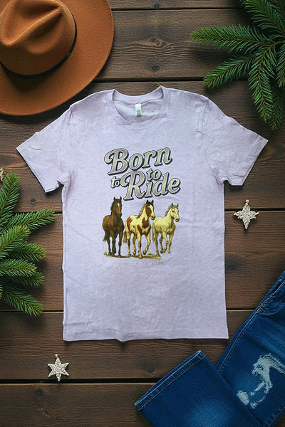 BC DTF BORN TO RIDE - LAVENDER