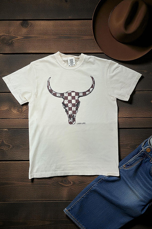 CC DTF CHECKER STEER - IVORY