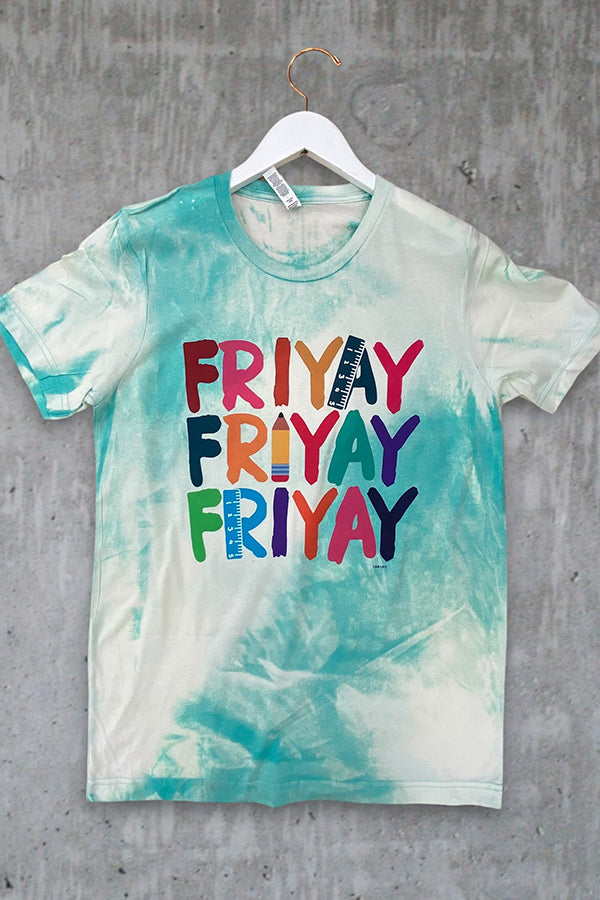 BC BL DTF FRIYAY - BLEACHED TURQUOISE