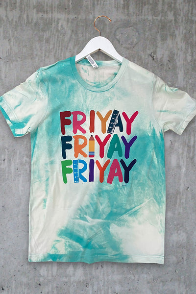 BC BL DTF FRIYAY - BLEACHED TURQUOISE