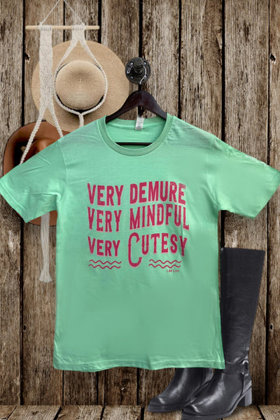 LBL DTF VERY DEMURE - MINT