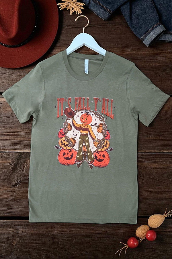 BC DTF ITS FALL YALL - OLIVE