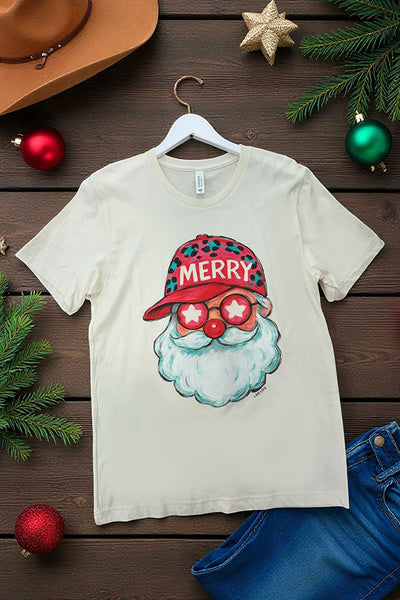 BC DTF HAT SANTA - CREAM