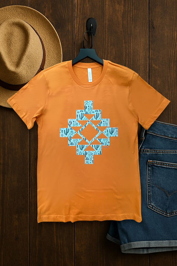 BC DTF CACTUS AZTEC - ORANGE