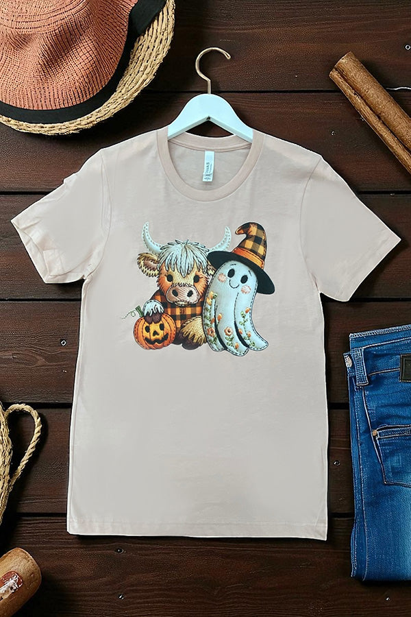 BC DTF GHOST COW -PEACH