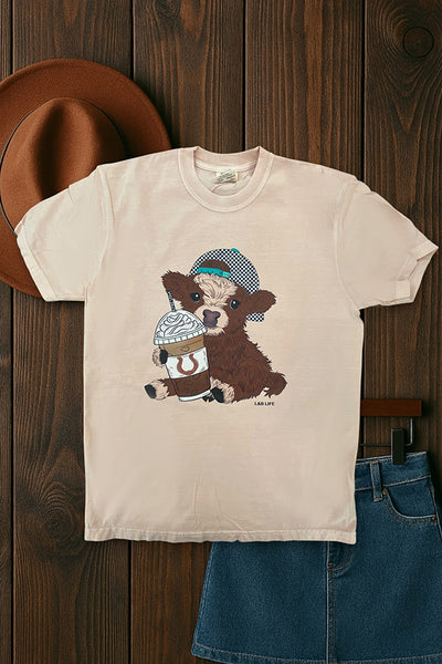 CC DTF CHECKERHAT COW - PEACH