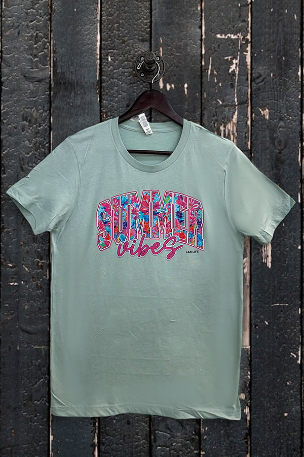 BC DTF FLORAL SUMMER VIBES - DUSTY BLUE