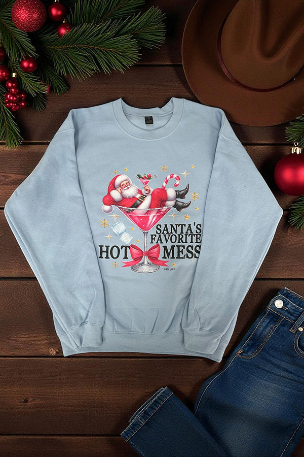 GILDAN SS DTF HOT MESS - LIGHT GREY