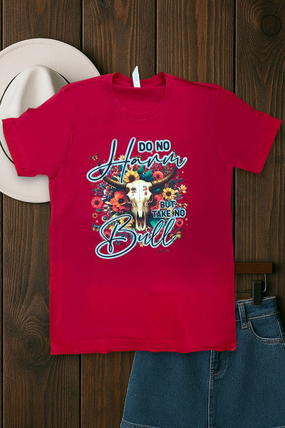 BC DTF DO NO HARM BUT TAKE NO BULL - RED