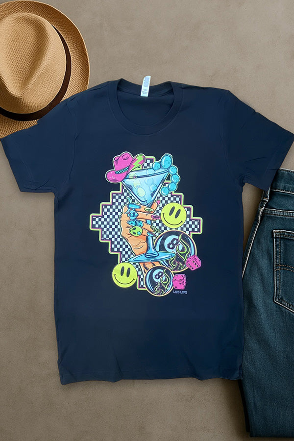 BC DTF CHECKER AZTEC - BLACK