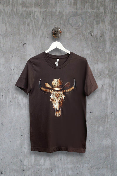 BC DTF COWBOY STEER - BROWN