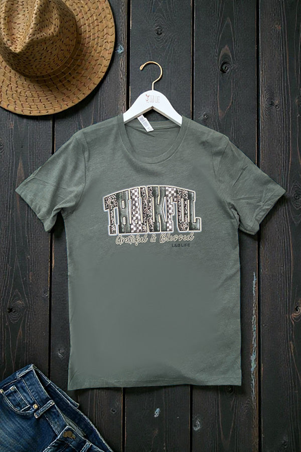 BC DTF CAMO THANKFUL - MILITARY GREEN