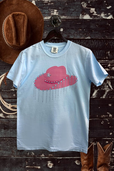 CC DTF PINK COWGIRL HAT - CHAMBRAY