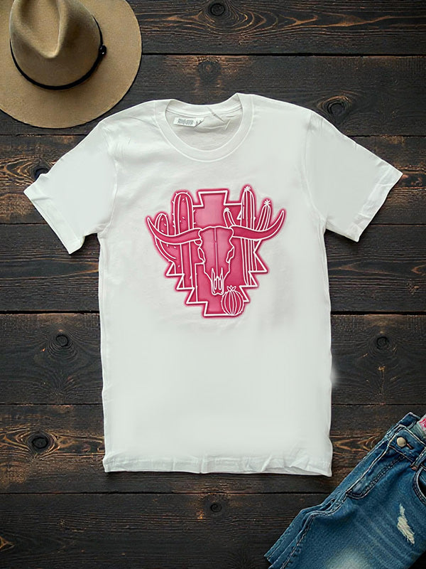 BC DTF NEON STEER - WHITE