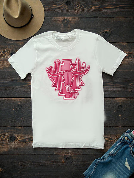 BC DTF NEON STEER - WHITE