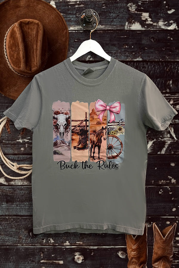 CC DTF BUCK THE RULES - GREY