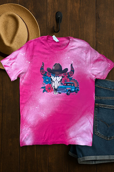 BC DTF STEER TRUCK  - BLEACHED FUSHIA
