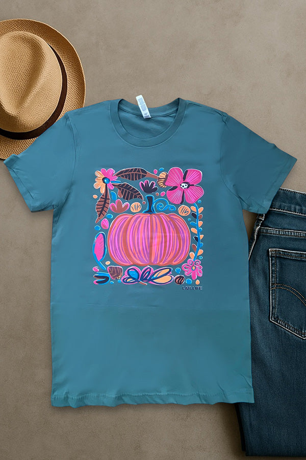 BC DTF FLORAL PUMPKINS - PINE