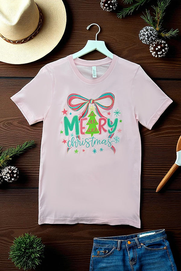 BC DTF MERRY CHRISTMAS - PINK