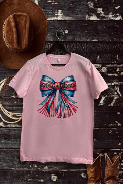 BC DTF WESTERN BOW -PINK