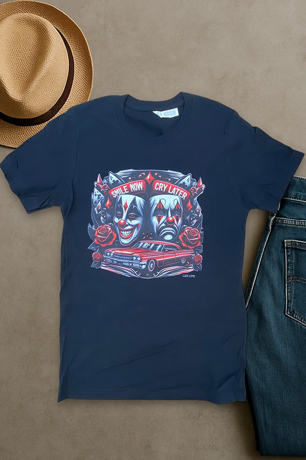 BC DTF SMILE NOW CRY LATER - BLACK