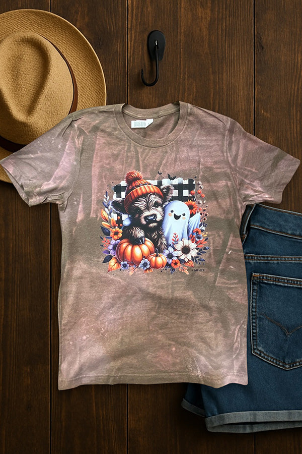 BC BL DTF GHOST COW - BLEACHED BROWN