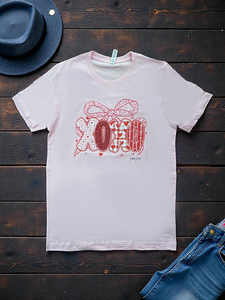 BC DTF GLITTER XOXO - PINK