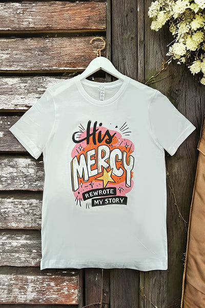 BC DTF HIS MERCY - WHITE