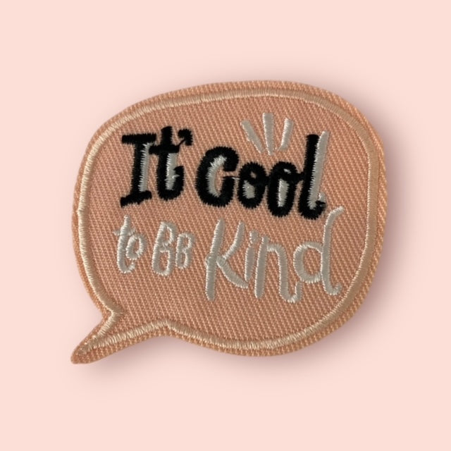 IT'S COOL TO BE KIND HAT PATCH