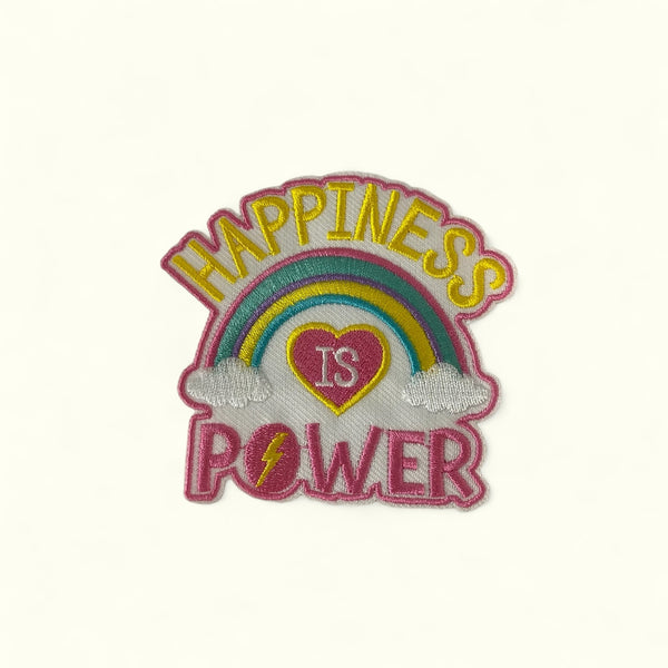 HAPPINESS IS POWER HAT PATCH