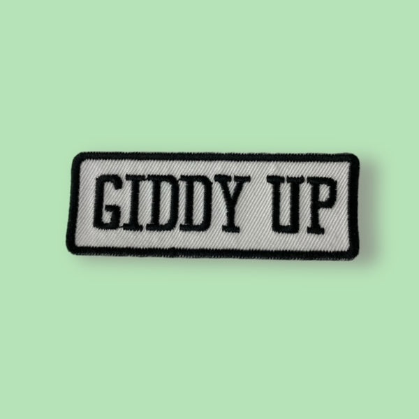 GIDDY UP HAT PATCH