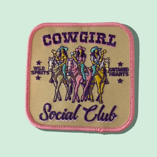 COWGIRL SOCIAL CLUB HAT PATCH