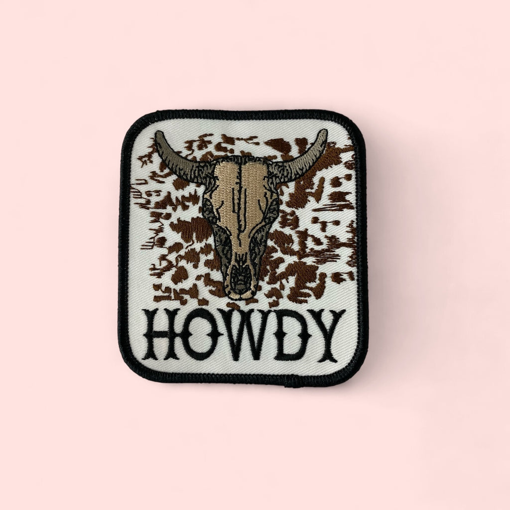 HOWDY STEER HAT PATCH